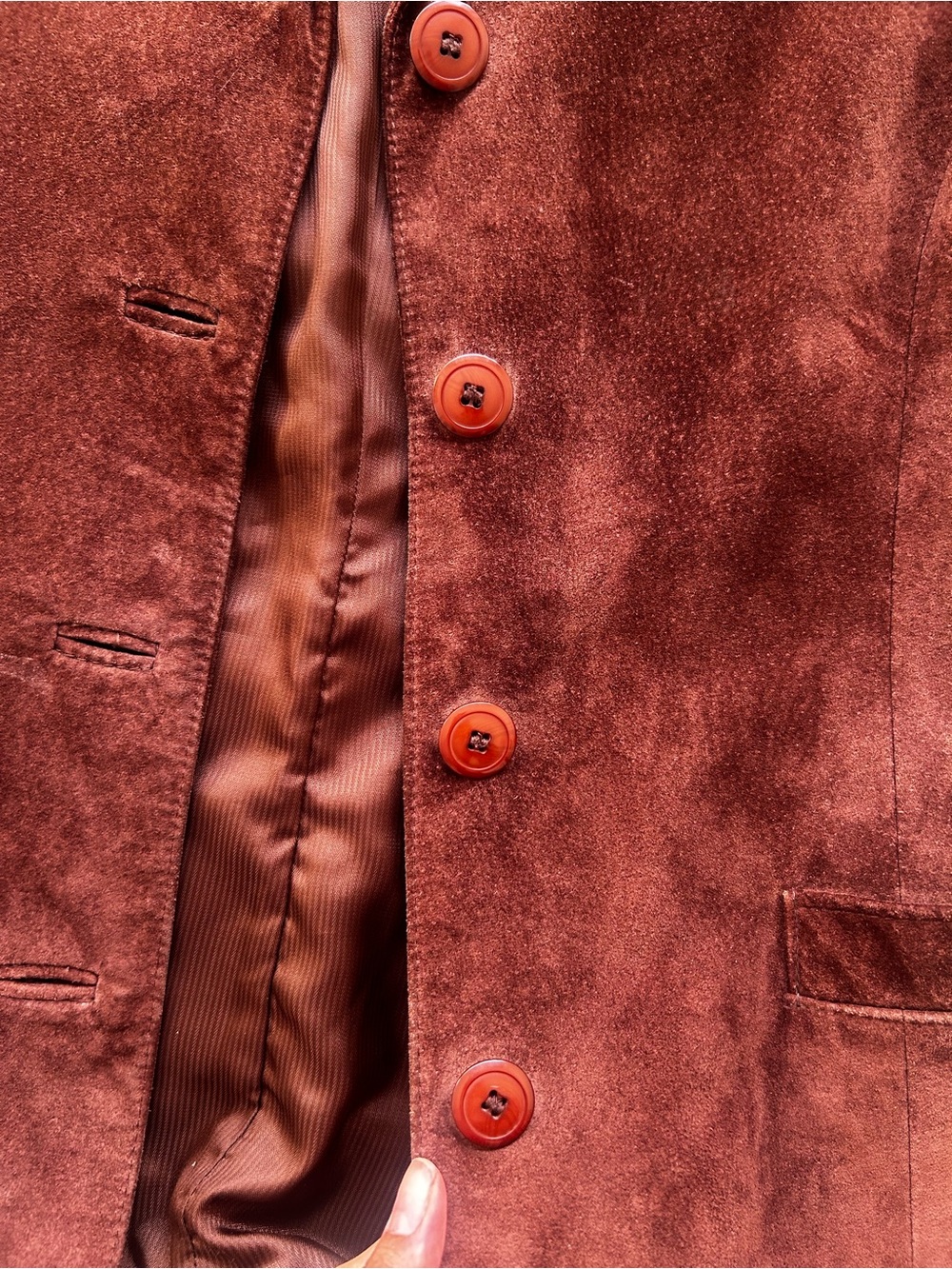 Danier Brown Suede Blazer - Picture 3 of 6